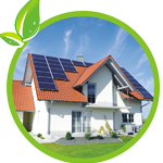 Solar energy system for home electricity generation