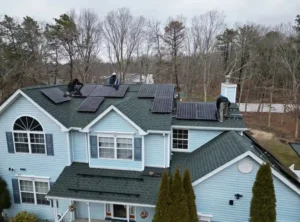 Solar panels for your home installed on a residential rooftop, providing clean and reliable energy for everyday household use.