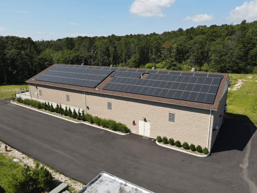 NY-Sun rebate Long Island commercial solar panel installation on a rooftop